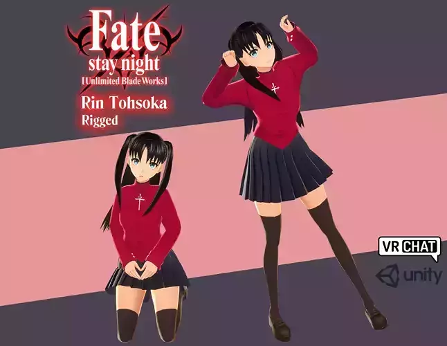 Rin Tohsaka - Fate Stay Night  3D model