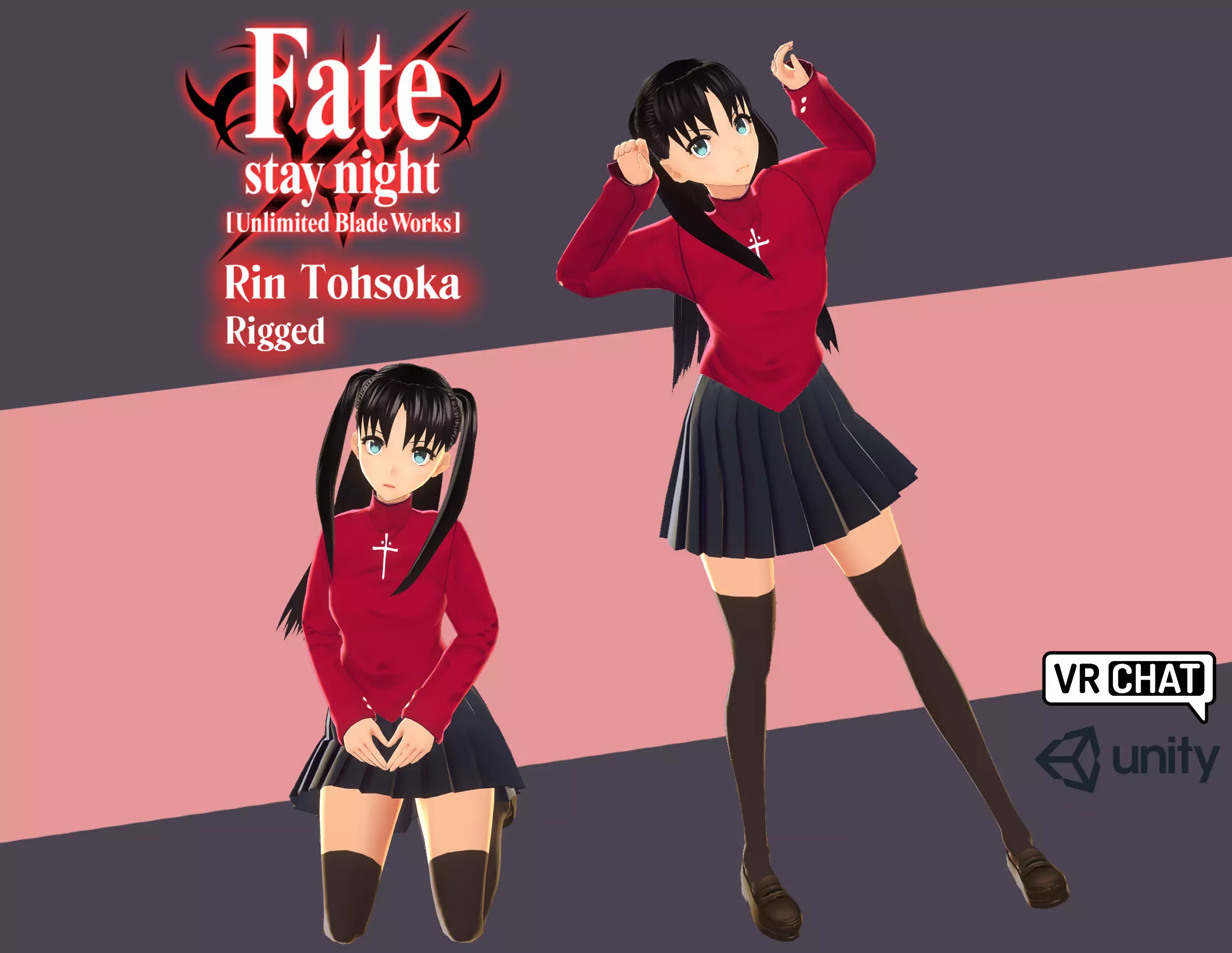 Rin Tohsaka - Fate Stay Night  3D model_0