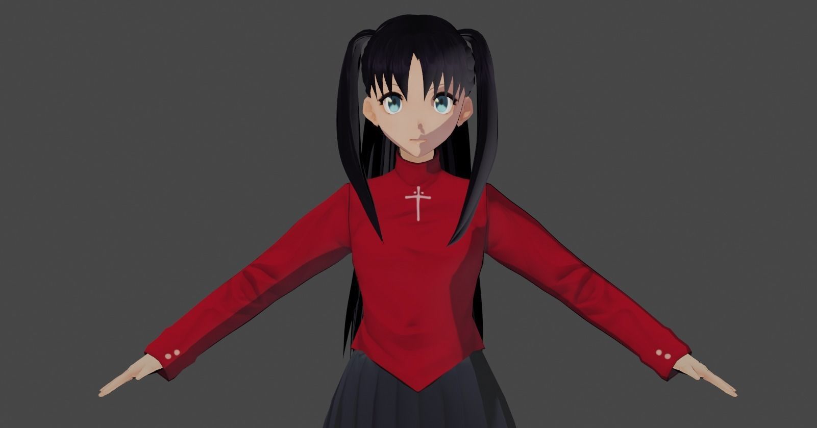 Rin Tohsaka - Fate Stay Night  3D model_1