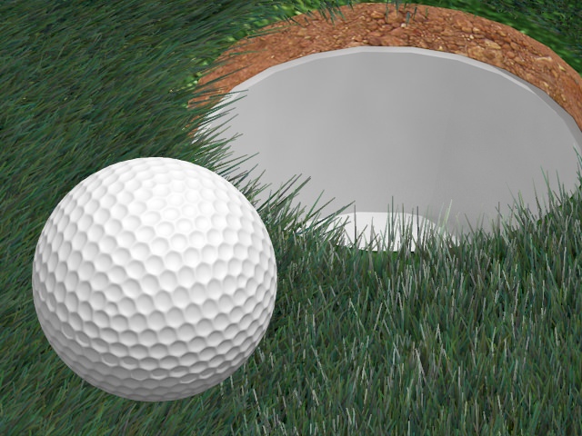 Golf ball 3D model_1