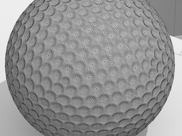 Golf ball 3D model_4