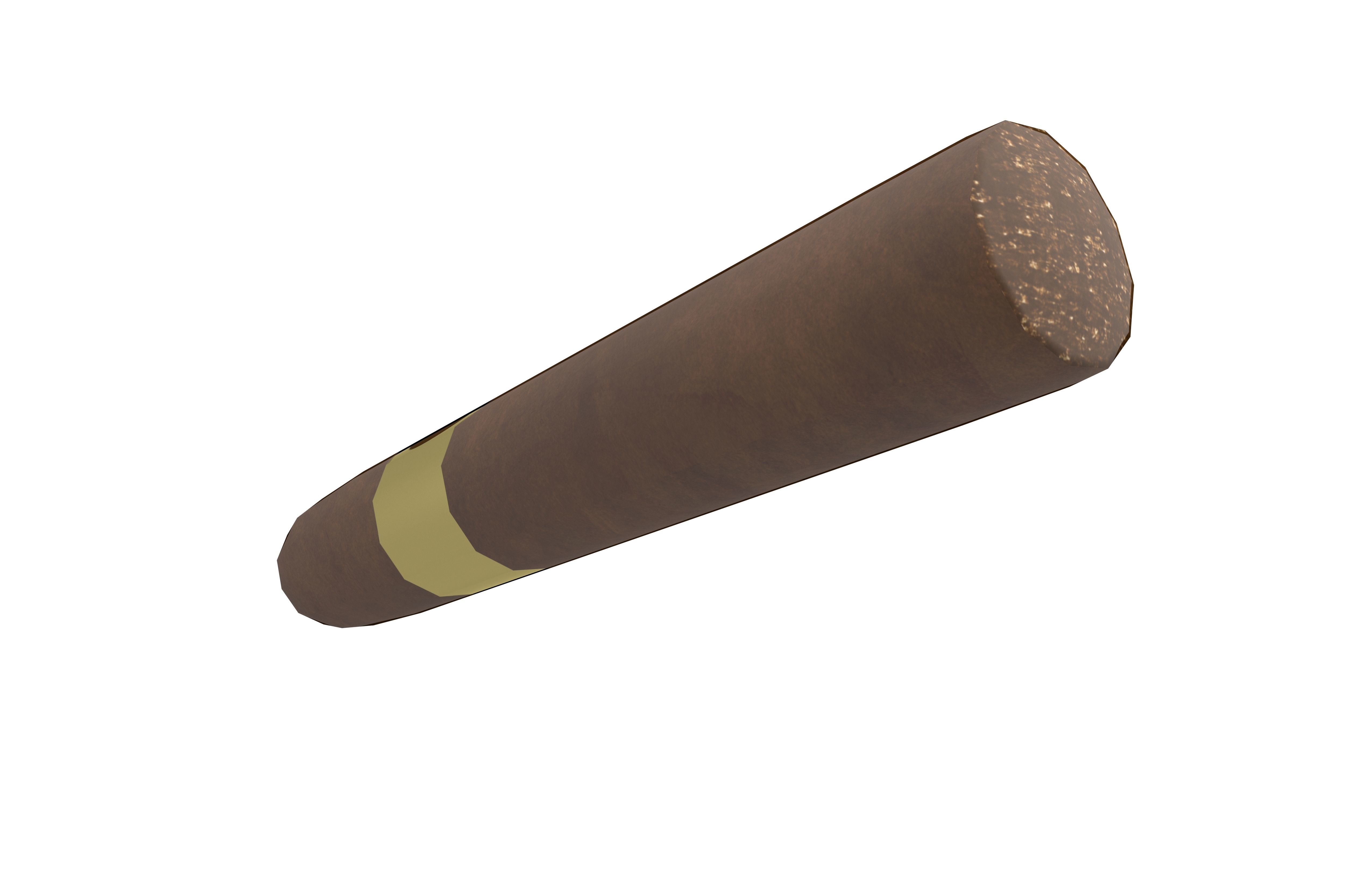 Cigar v1 001 Low-poly 3D model_3