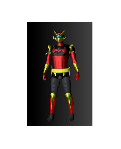  Jeeg Robot cyborg hiroshi  file stl obj per stampa 3d  3D print model