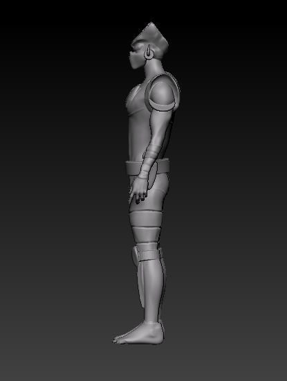  Jeeg Robot cyborg hiroshi  file stl obj per stampa 3d  3D print model_4