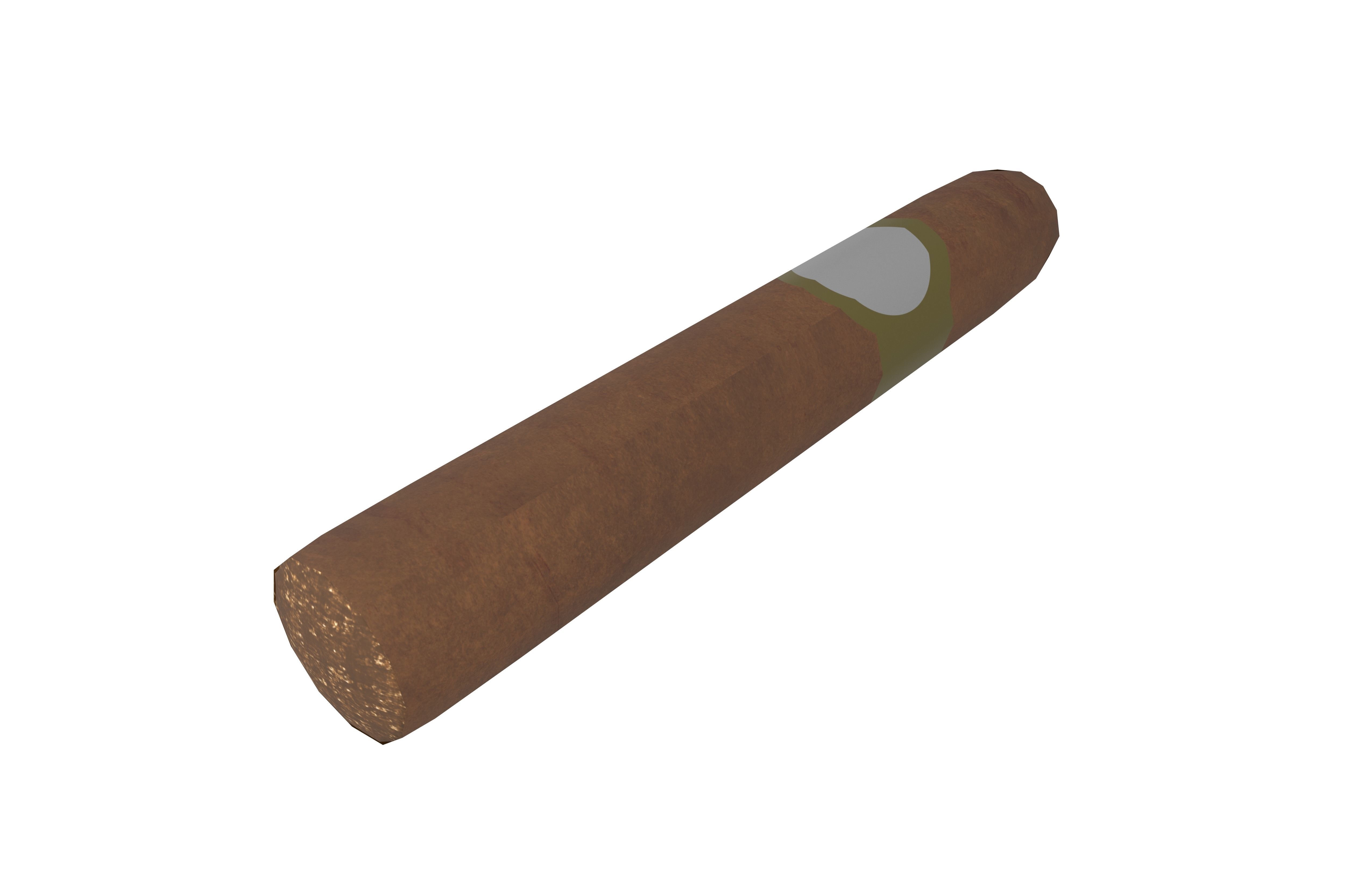 Cigar v1 002 Low-poly 3D model_2