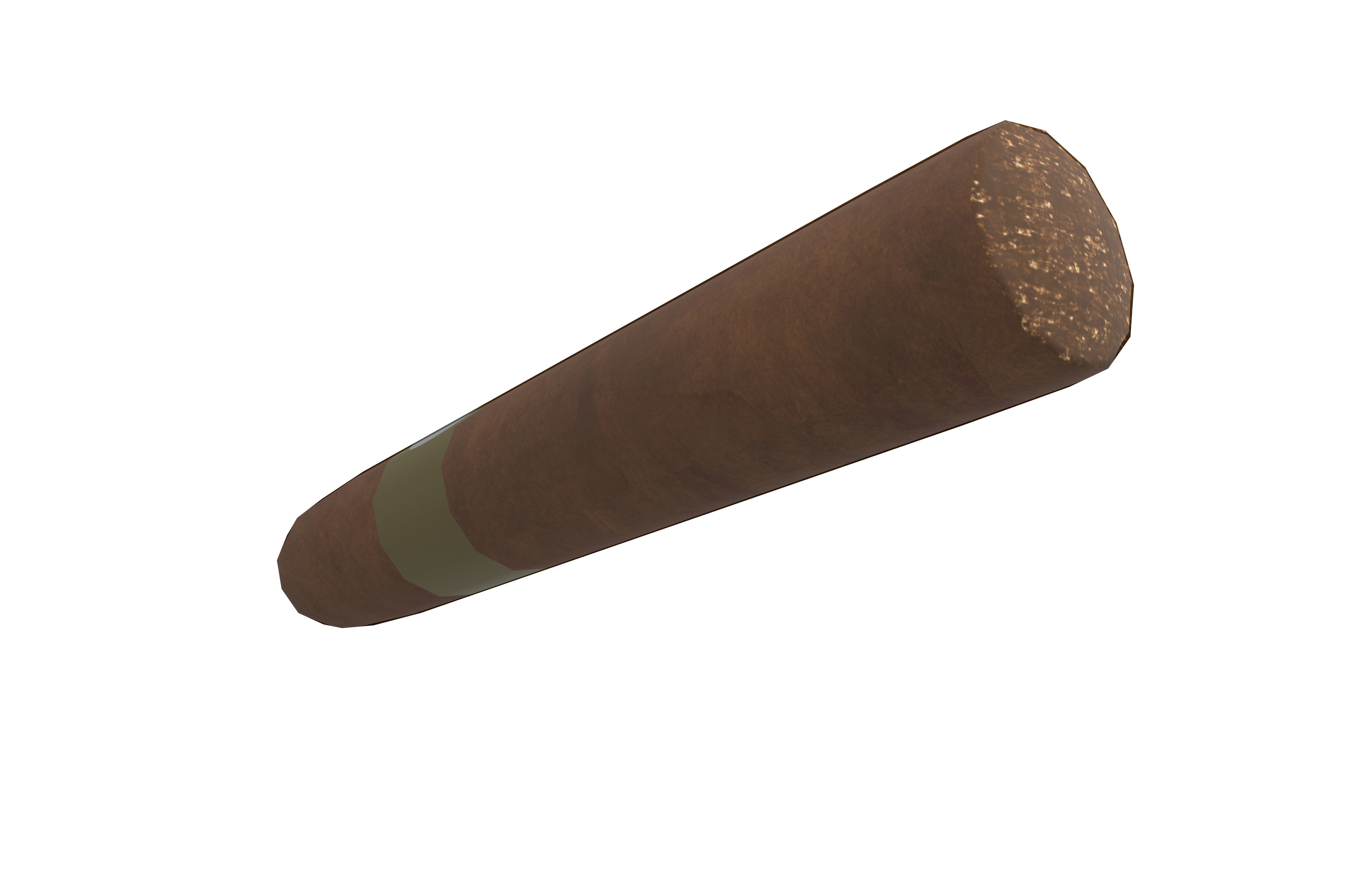 Cigar v1 002 Low-poly 3D model_3