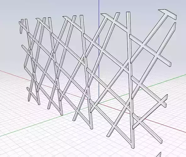 screen 3D basket with wires