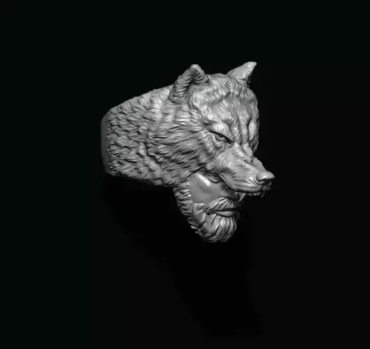 Man wolf ring