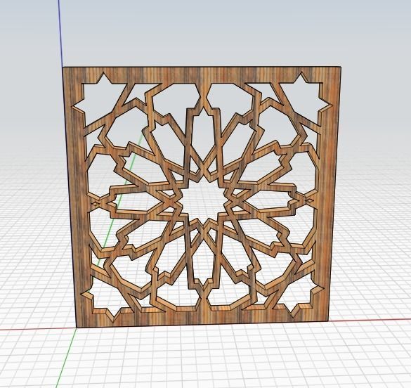 Islamic pattern Free 3D model_4