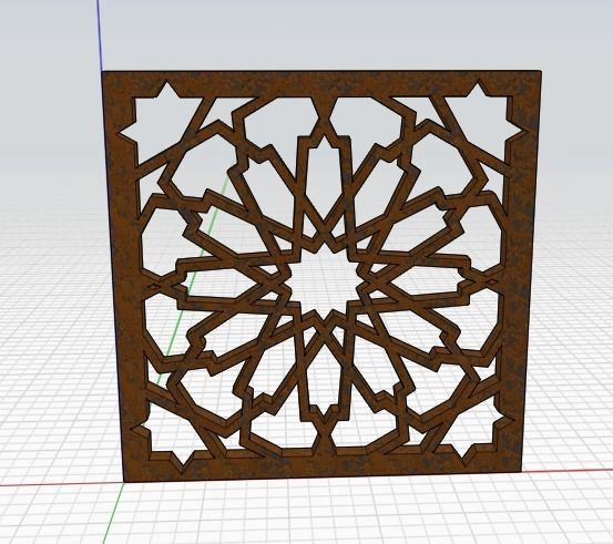Islamic pattern Free 3D model_1