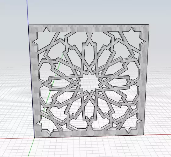 Islamic pattern Free 3D model_0