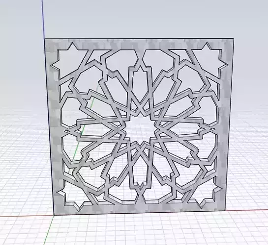 Islamic pattern Free 3D model