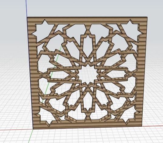 Islamic pattern Free 3D model_3