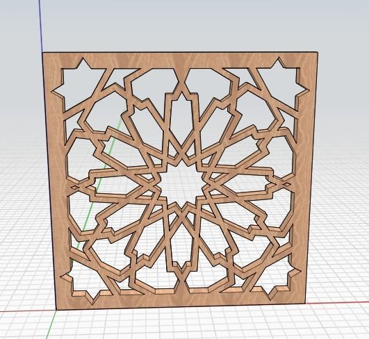 Islamic pattern Free 3D model_2