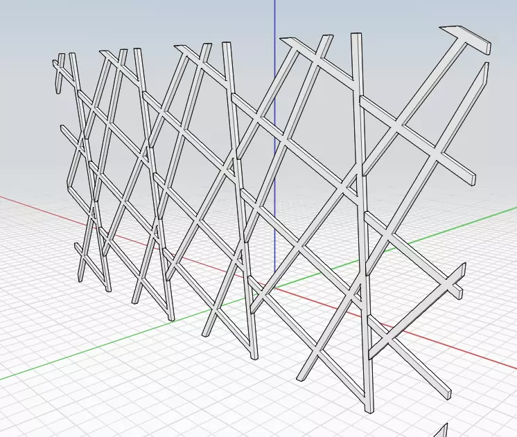 partition basket with wires Free 3D model