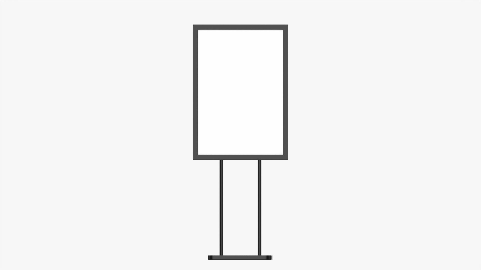 Advertising stand display mockup 02 3D model_3