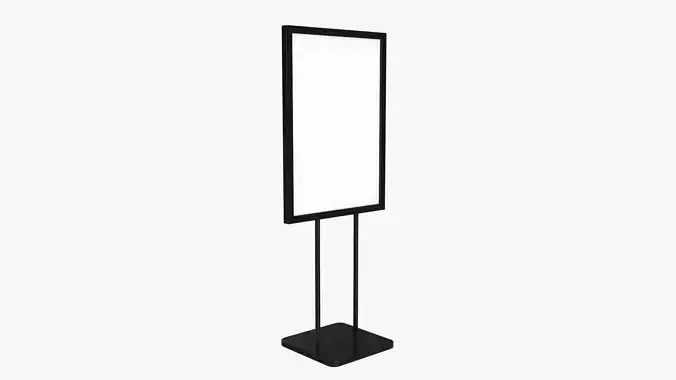 Advertising stand display mockup 02 3D model