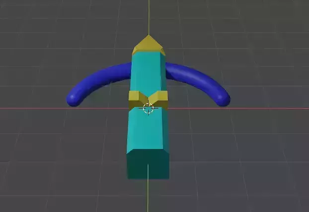 Low Poly cartoon crossbow