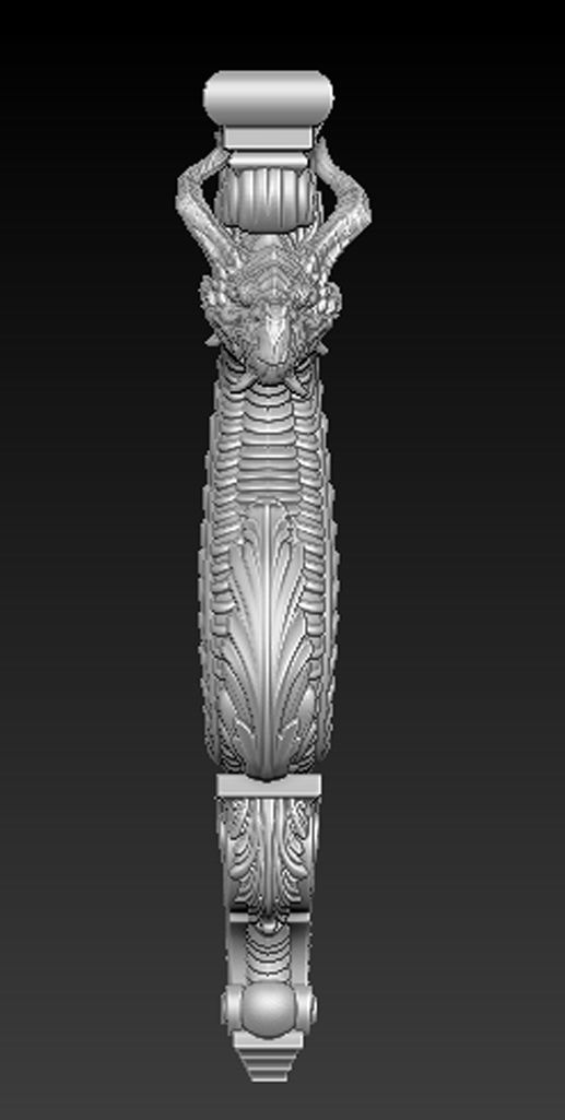 Corbel Decorative Dragon 2 3D print model_3