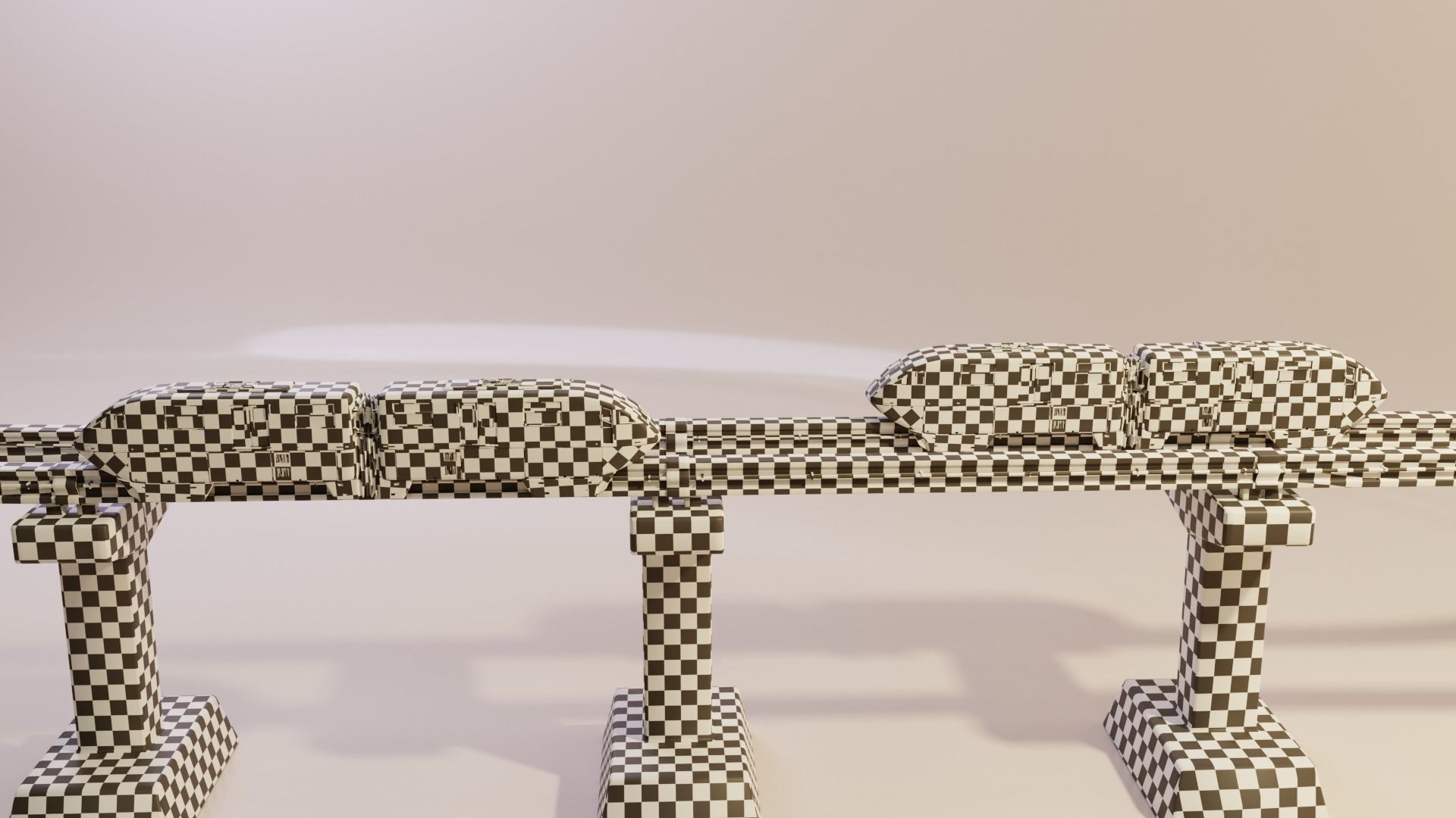 Monorail Train Pack Sentosa Express Singapore 3D model_9