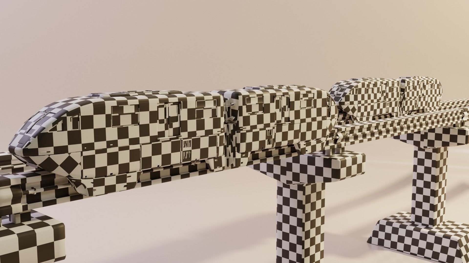 Monorail Train Pack Sentosa Express Singapore 3D model_6