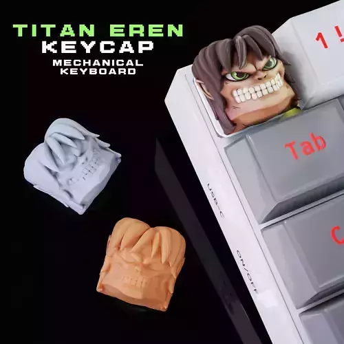 Titan Eren - Keycap 3D for mechanical keyboard - AOT SNK -  3D print model