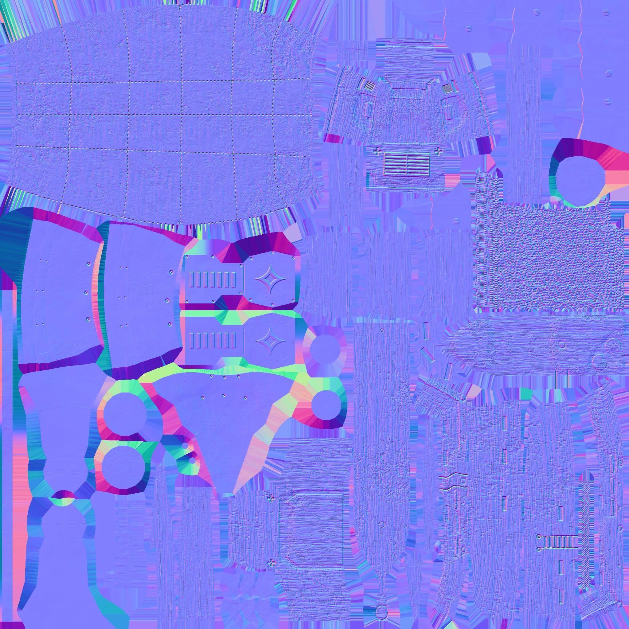 Steampunk Airship - Sci-Fi Aircraft 03 - Flying Ship Low-poly 3D model_22