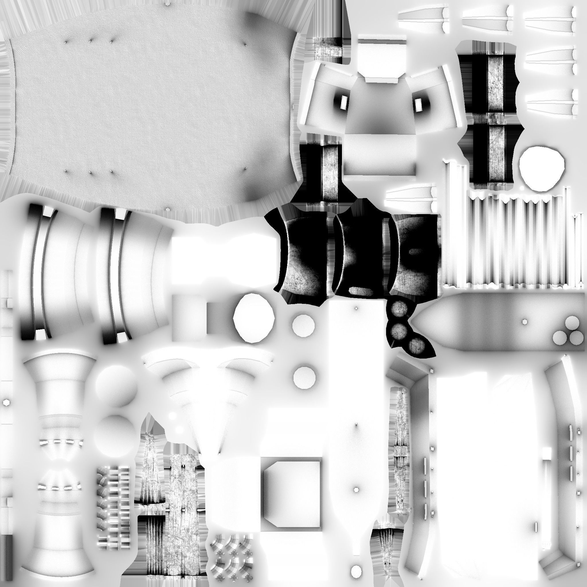 Steampunk Airship - Sci-Fi Aircraft 03 - Flying Ship Low-poly 3D model_18