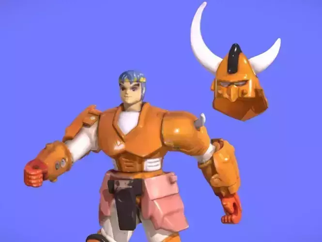 90s SAMURAI WARRIORS FIGURE - 3D SCAN