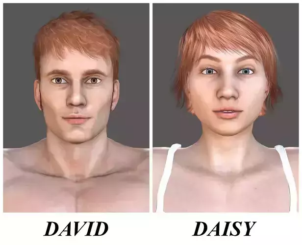DAVID-DAISY mannequin male 3D Model Collection
