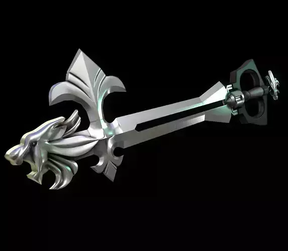 Kingdom Hearts - Sleeping Lion Keyblade Free 3D print model