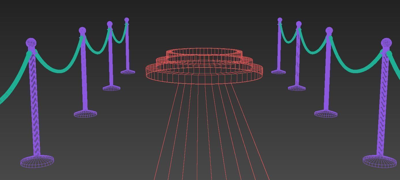 Red Carpet Stage 3D model 3D model_2