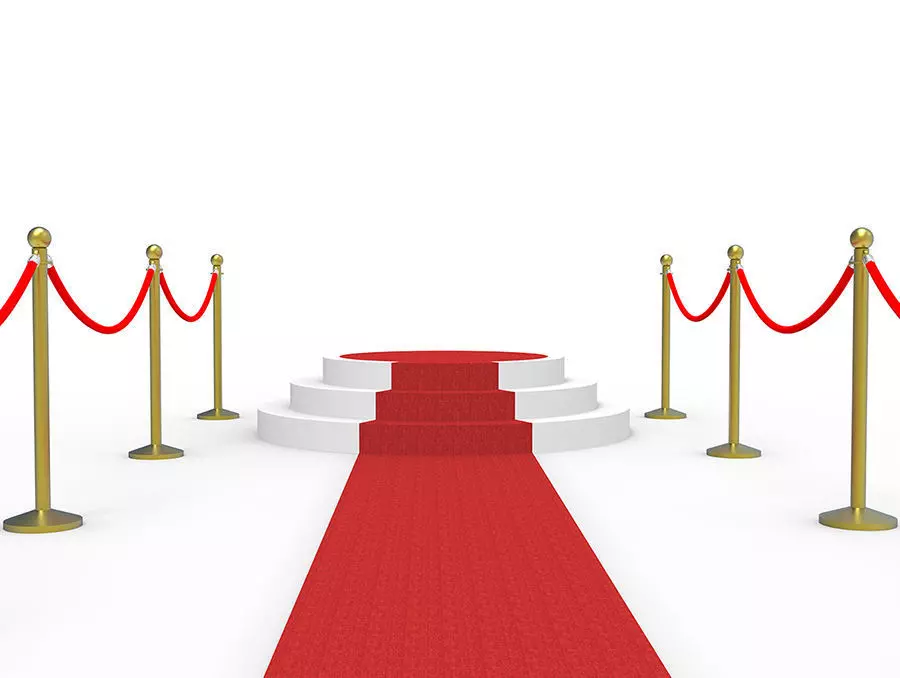 Red Carpet Stage 3D model 3D model_0