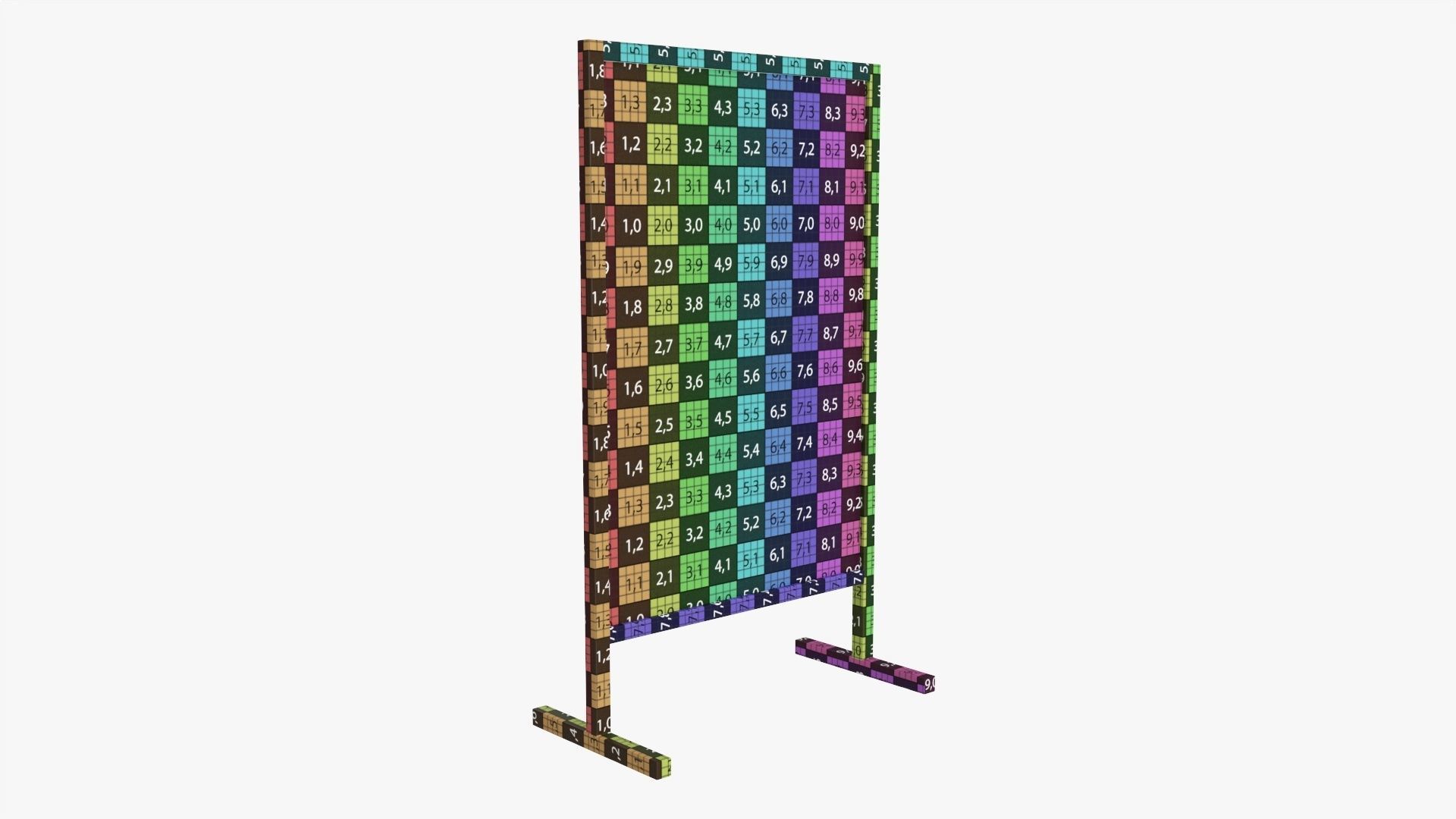 Advertising stand display mockup 03 3D model_7