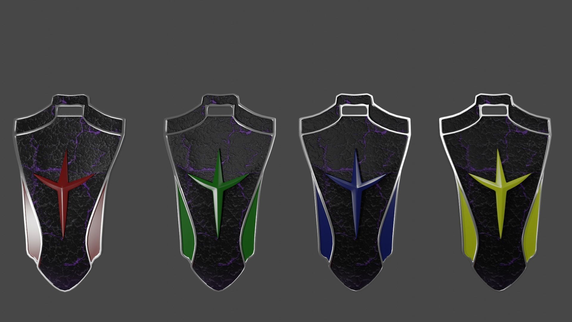 Obsidians Shield 3D model_1