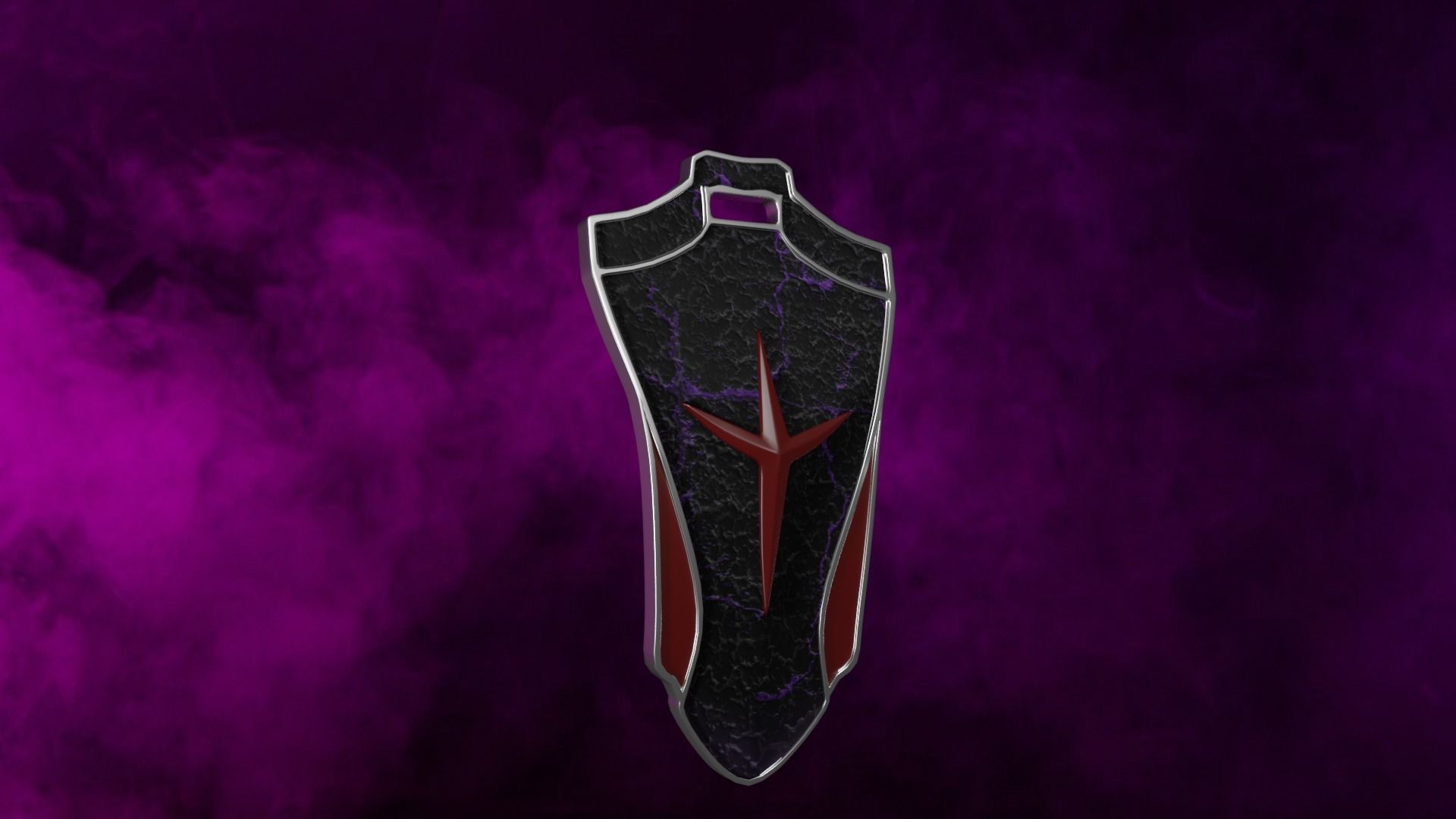 Obsidians Shield 3D model_2