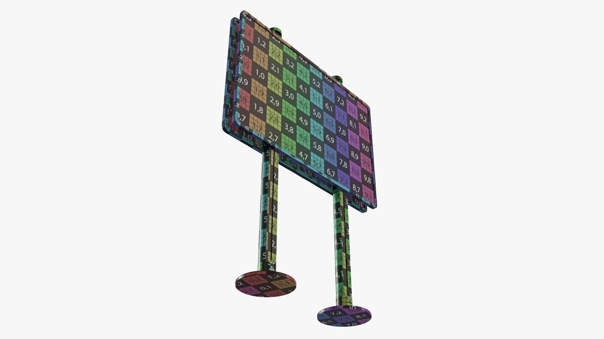 Advertising stand display mockup 04 3D model_9