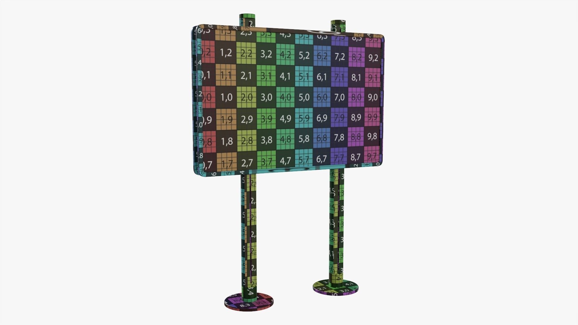 Advertising stand display mockup 04 3D model_7