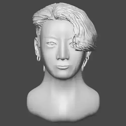 Bust of BTS JungKook 3D print model