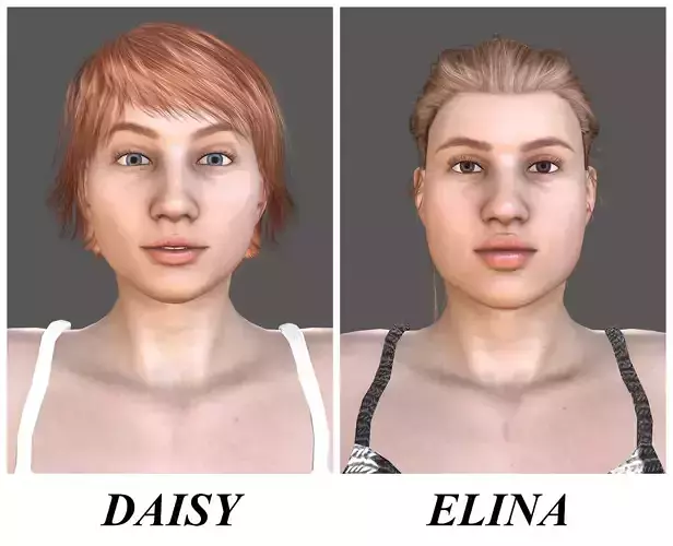 DAISY-ELINA 3D Model Collection