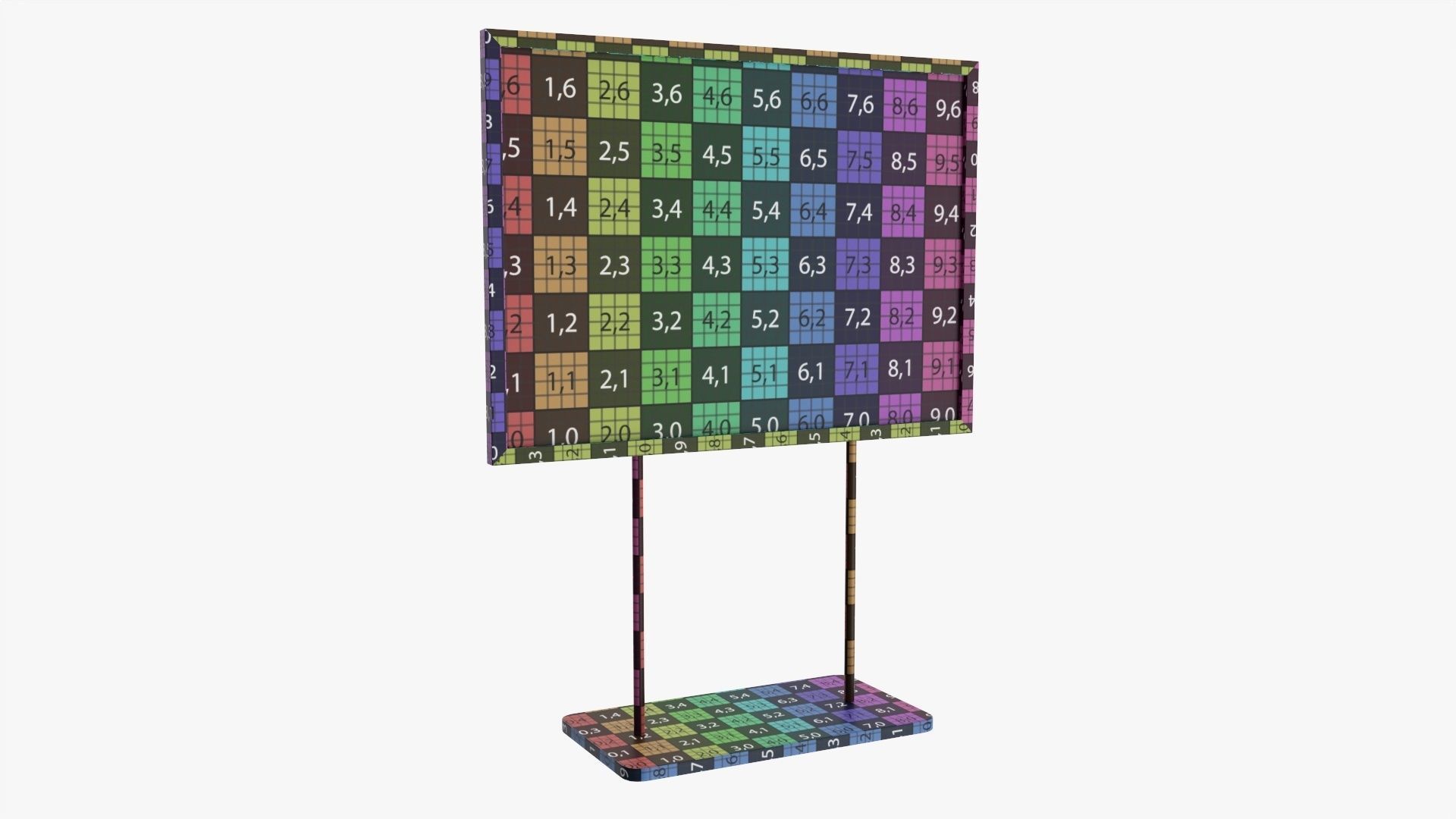 Advertising stand display mockup 05 3D model_7