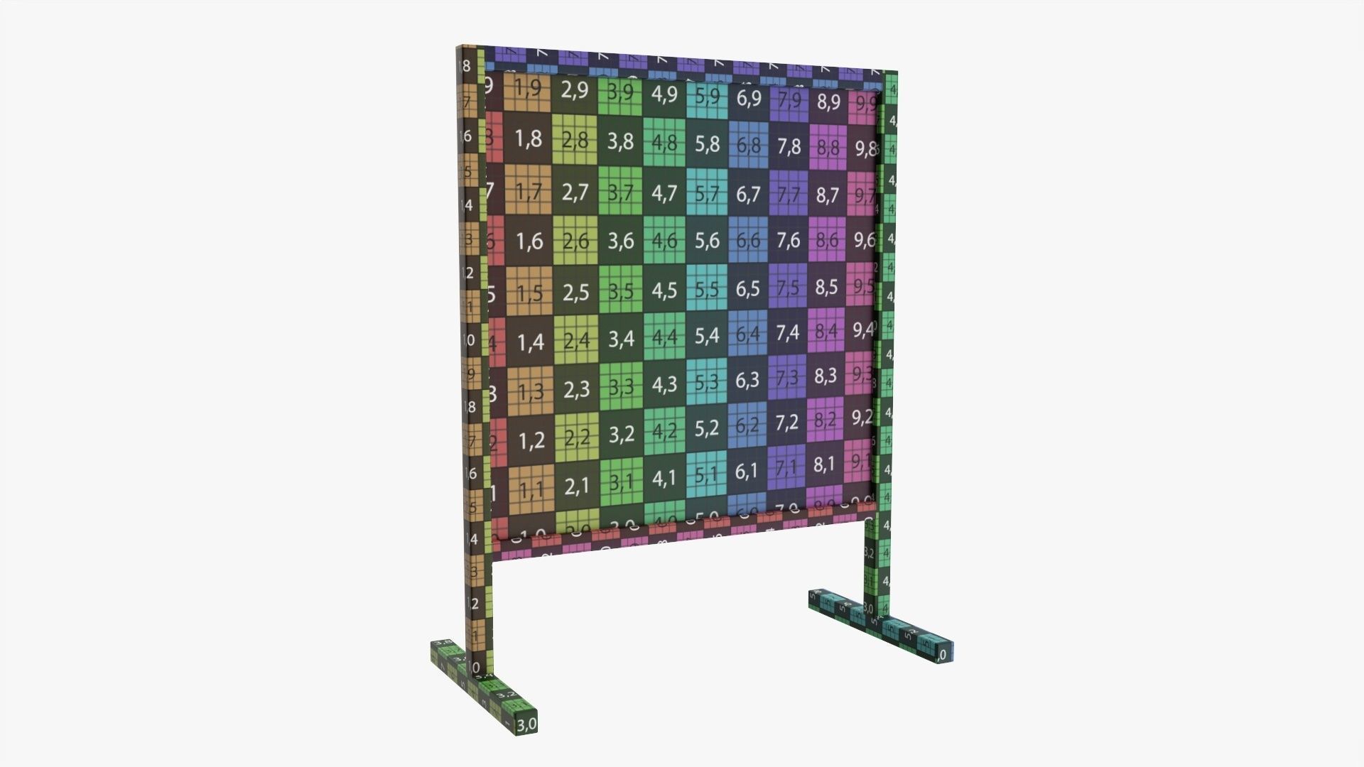 Advertising stand display mockup 06 3D model_7