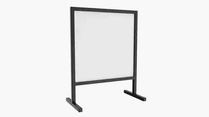 Advertising stand display mockup 06 3D model