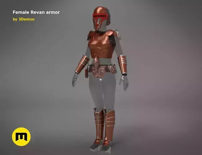 Revan Female Armor 3D print model