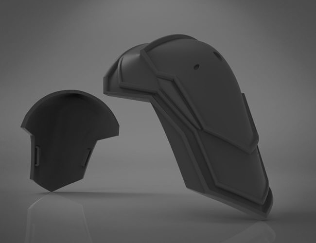 Black Widow Black Shoulder Armor   3D print model