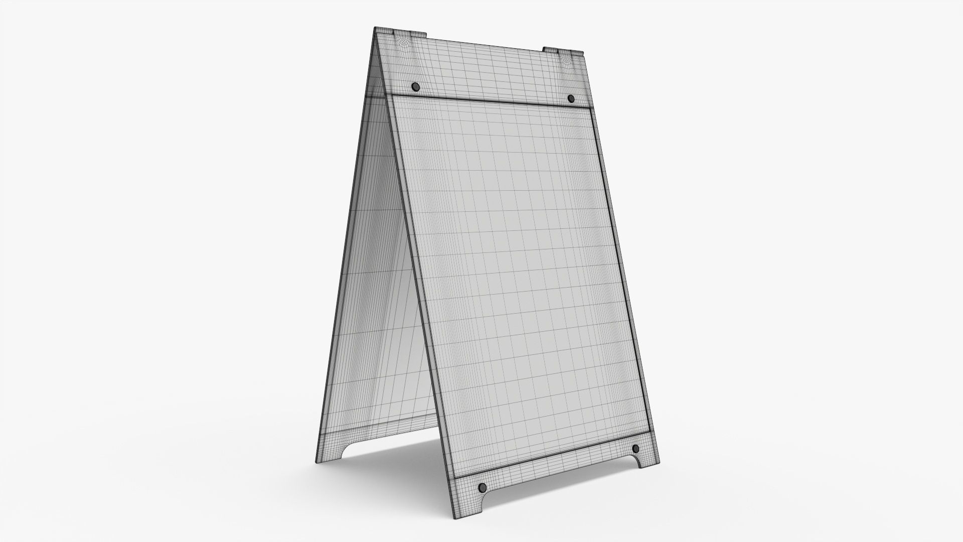 Advertising stand street mockup 02 3D model_6