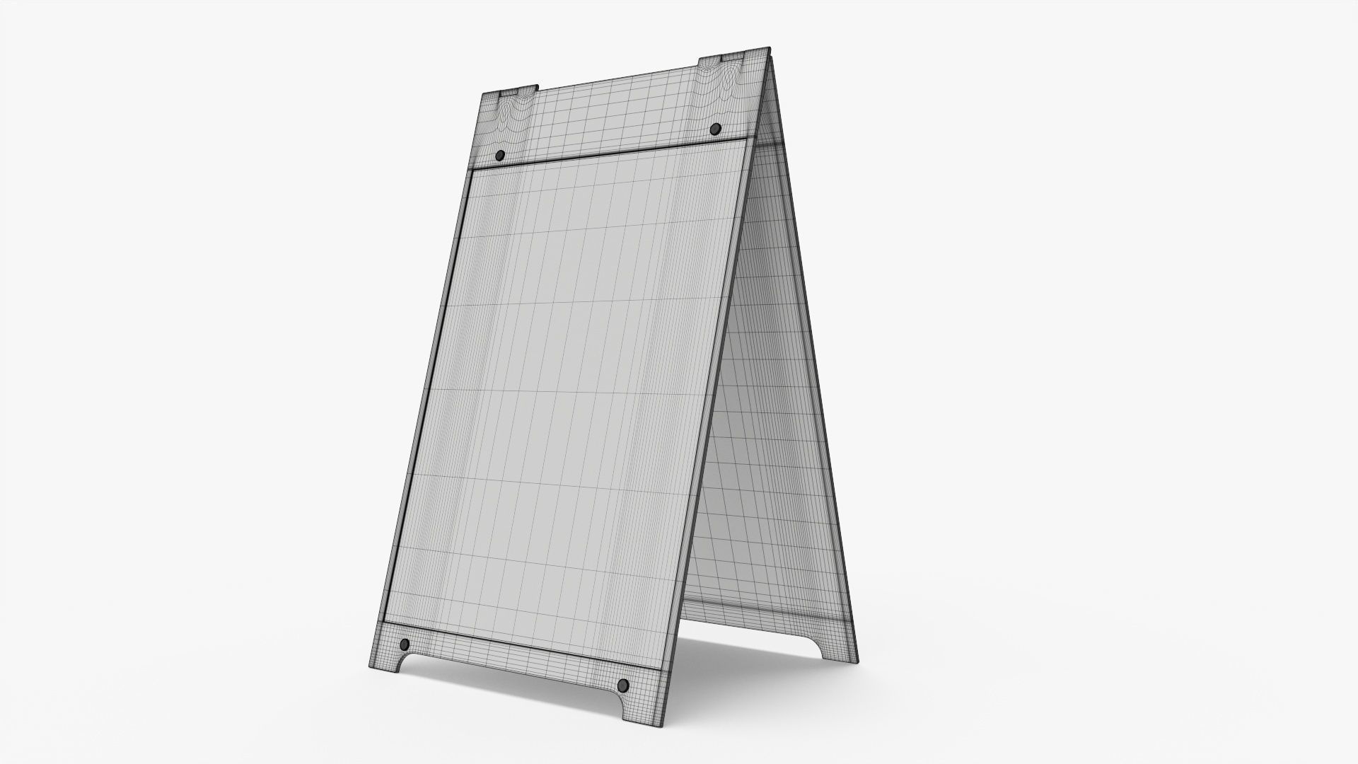 Advertising stand street mockup 02 3D model_7