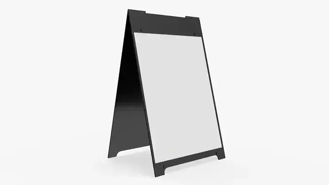 Advertising stand street mockup 02 3D model