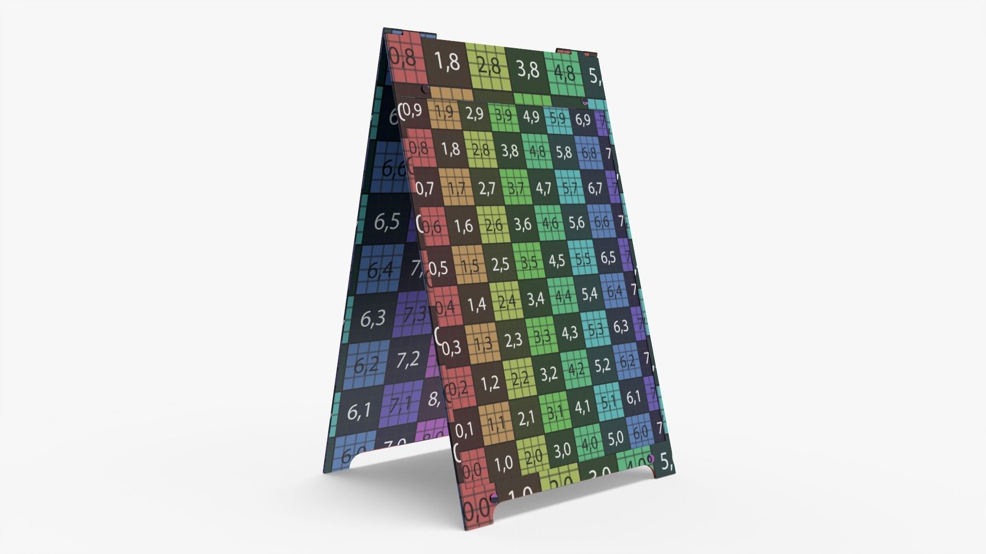 Advertising stand street mockup 02 3D model_9