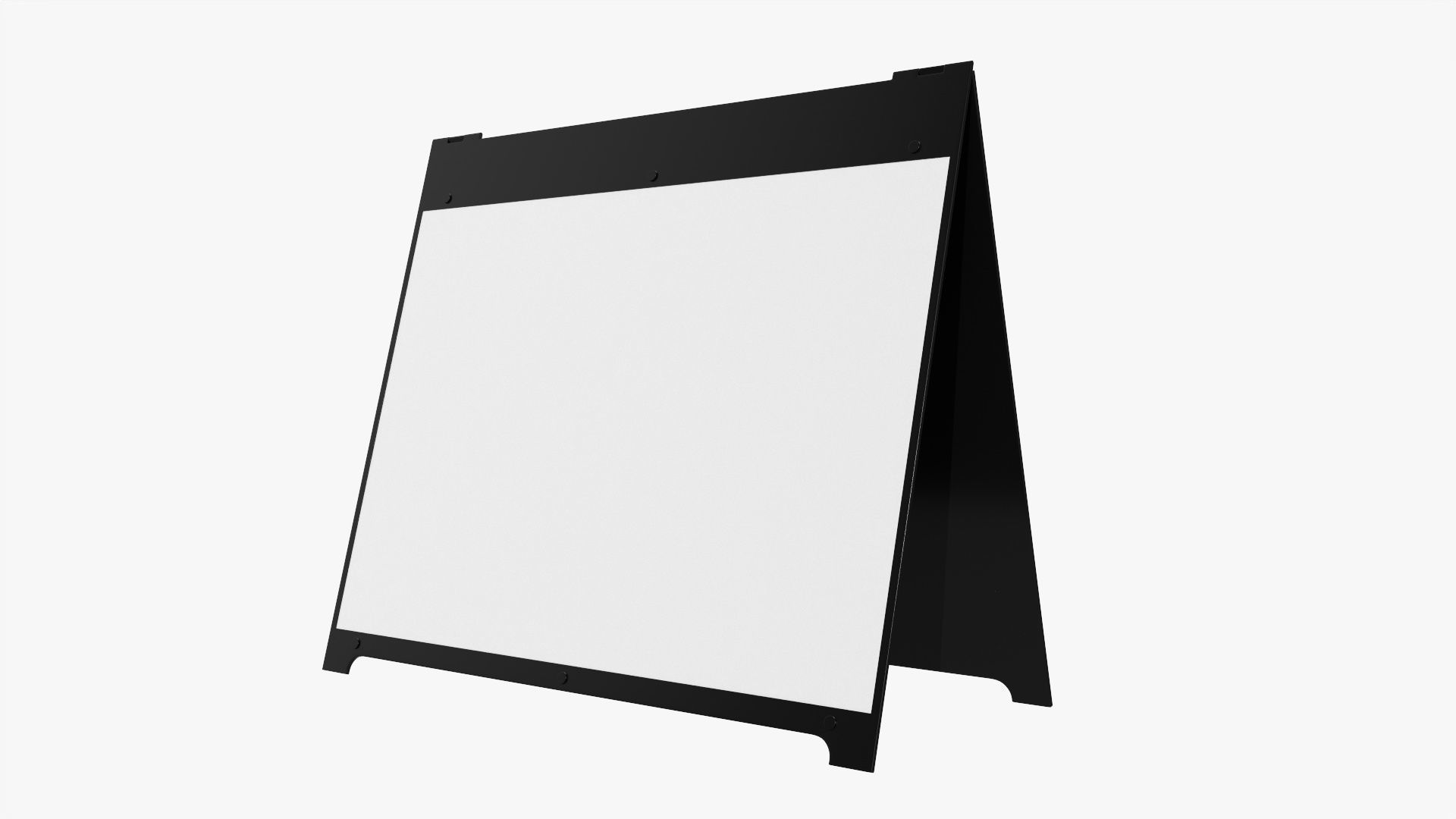 Advertising stand street mockup 03 3D model_1